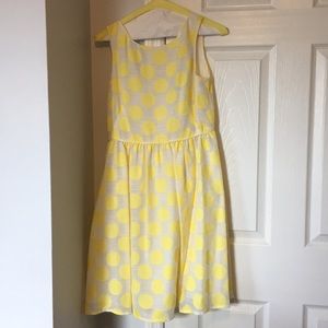 Yellow polka dot LOFT dress